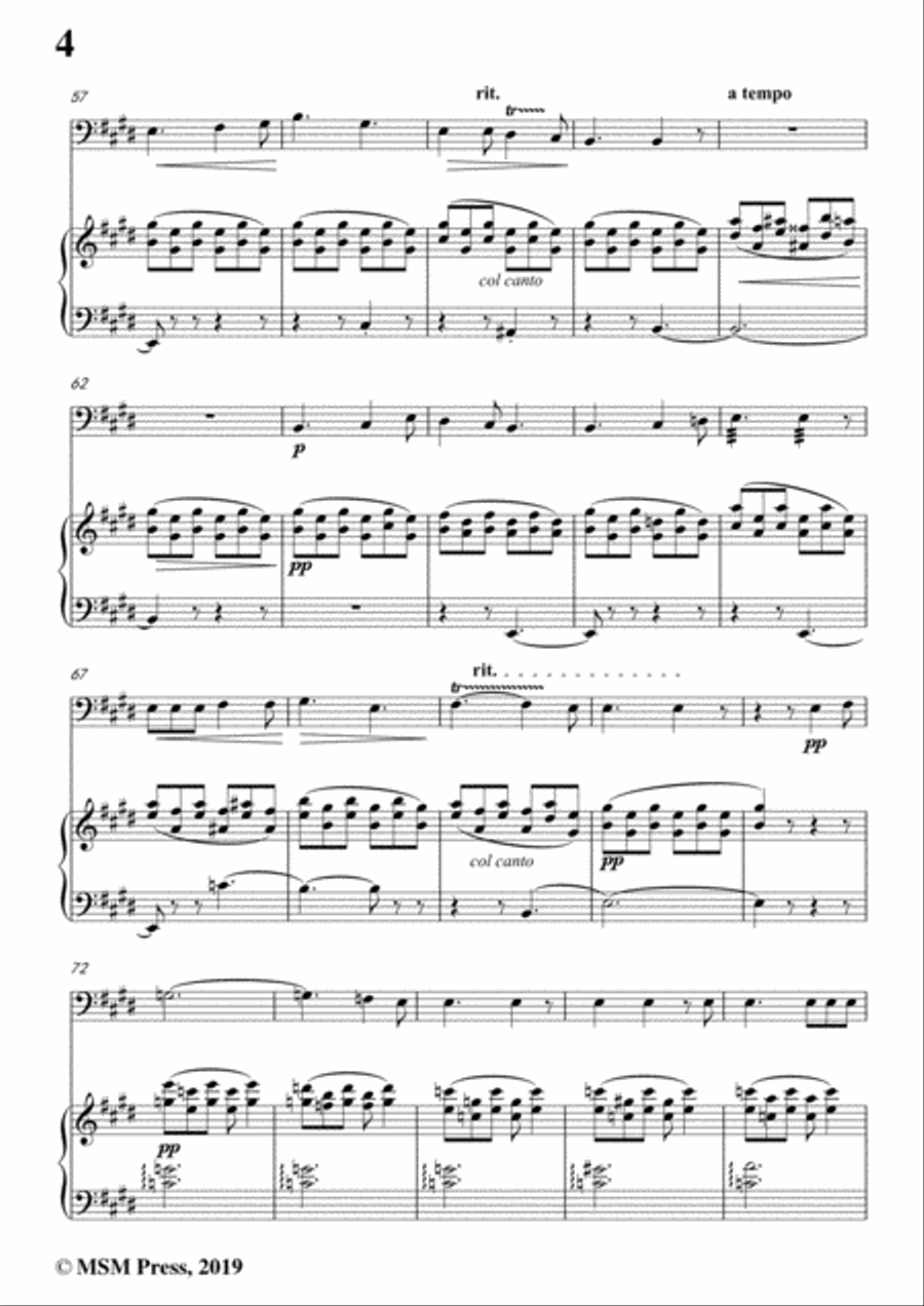 Tosti-Arcano!, for Cello and Piano Piano scores gallery preview page 6
