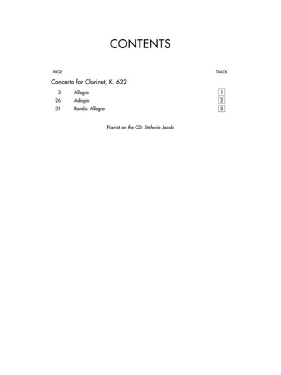 Wolfgang Amadeus Mozart – Concerto for Clarinet, K. 622 Clarinet Solo scores gallery preview page 3