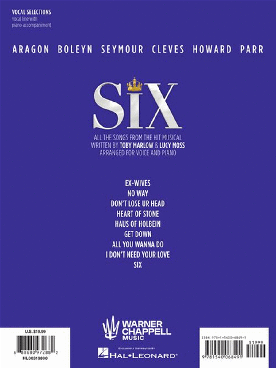 Six: The Musical Voice scores gallery preview page 10