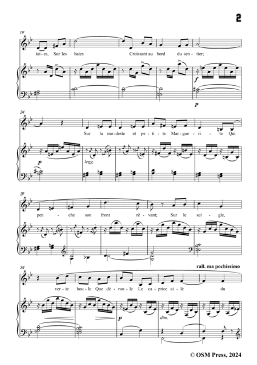Paladilhe-La Libellule,in B flat Major Voice scores gallery preview page 3