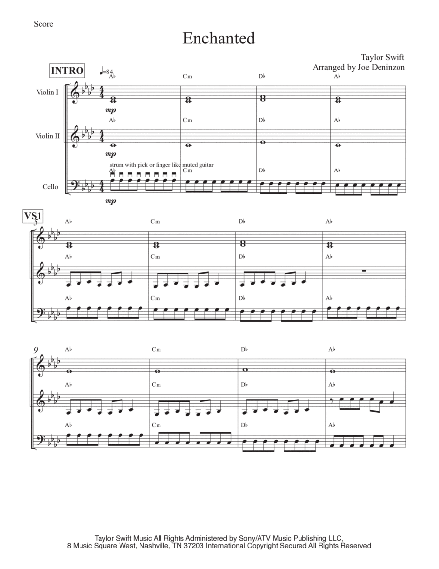 Enchanted String Trio scores gallery preview page 1