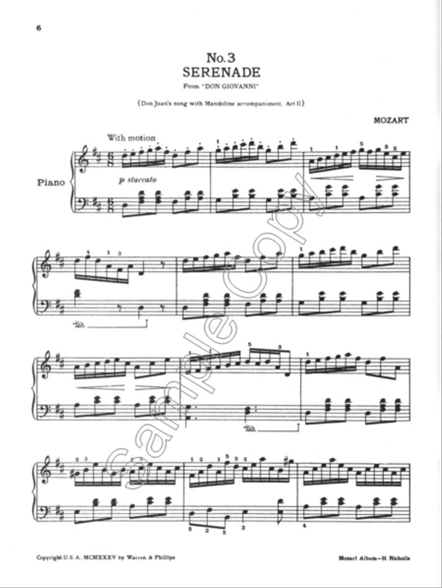 Mozart - Silhouette Series Piano Solo scores gallery preview page 3
