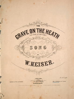 The Grave on the Heath (Das Grab Auf Der Haide). Song