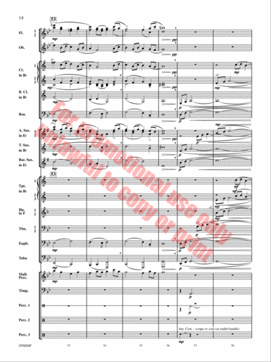 Red Hills Saga Concert Band scores gallery preview page 15