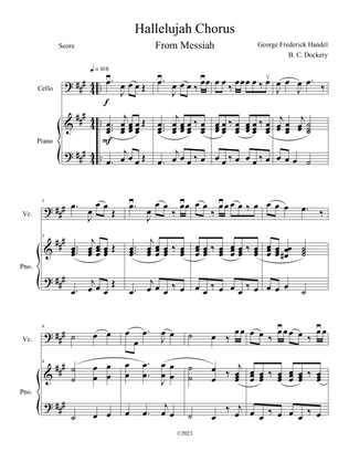 Hallelujah Chorus from Messiah (Cello Solo with Piano Accompaniment)