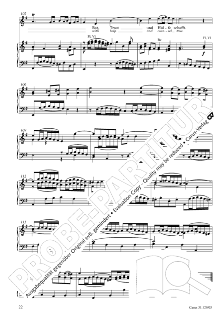 All glory to the Lord, our God (Gelobet sei der Herr, mein Gott) 4-Part scores gallery preview page 25