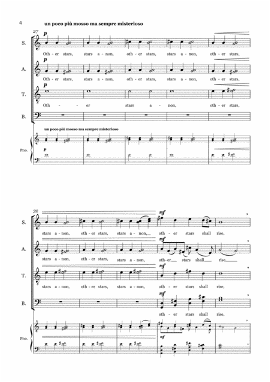 Rhyme of Polaris 4-Part scores gallery preview page 6