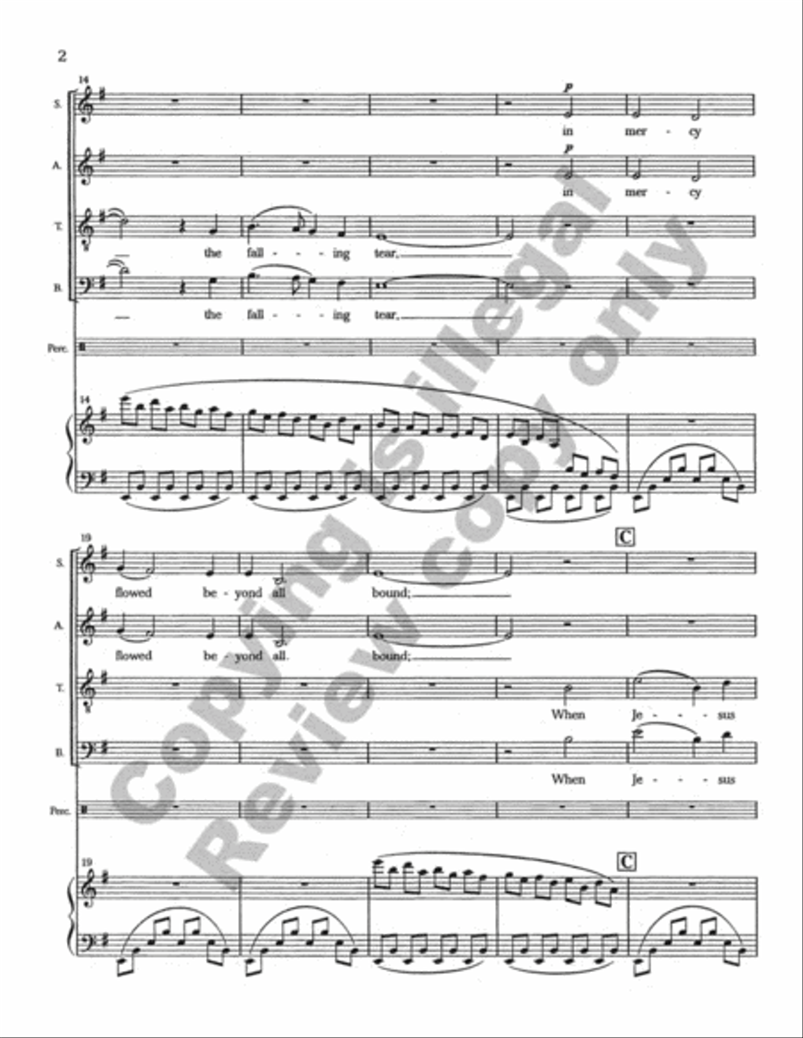 When Jesus Wept When Jesus Wept 4-Part scores gallery preview page 3