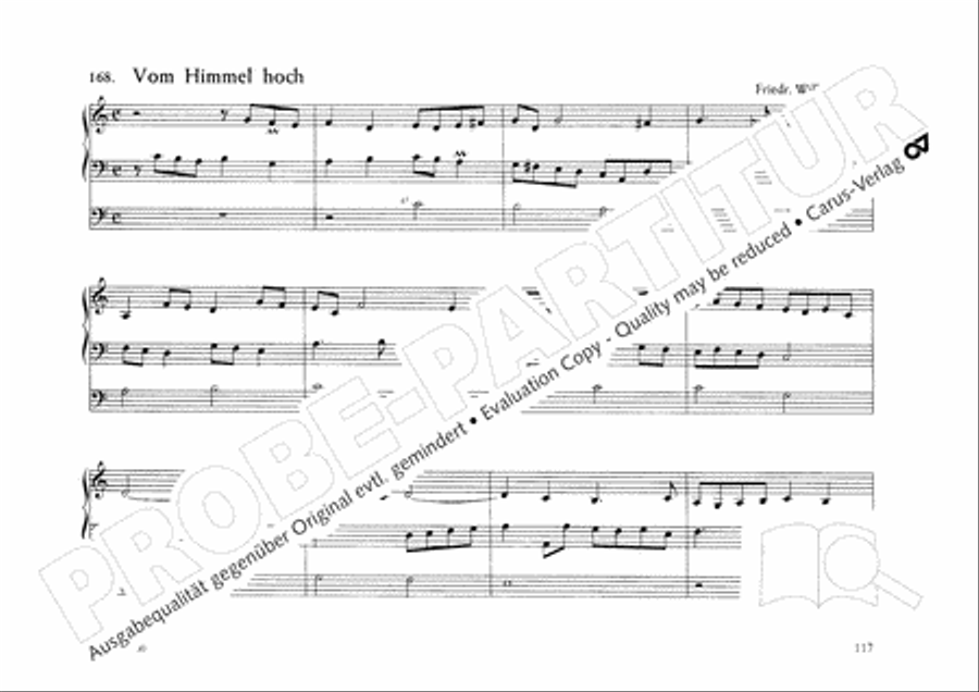 Orgelschule Organ scores gallery preview page 119