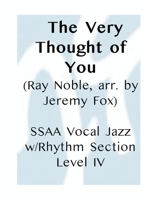 Book cover for The Very Thought Of You
