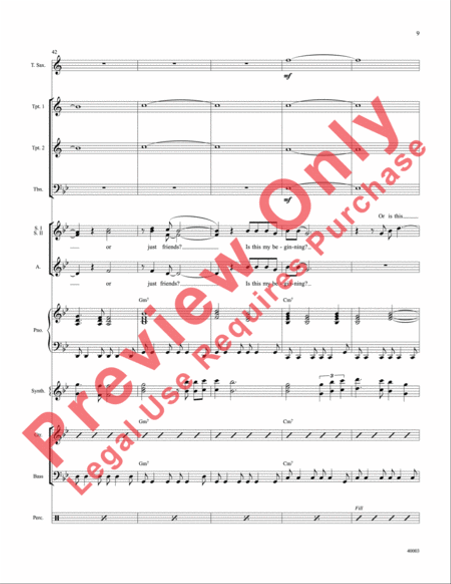 When Will I See You Again Choir scores gallery preview page 10