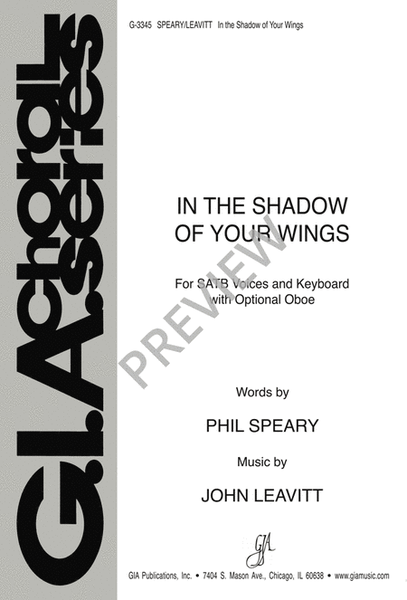 In the Shadow of Your Wings - SATB edition image number null