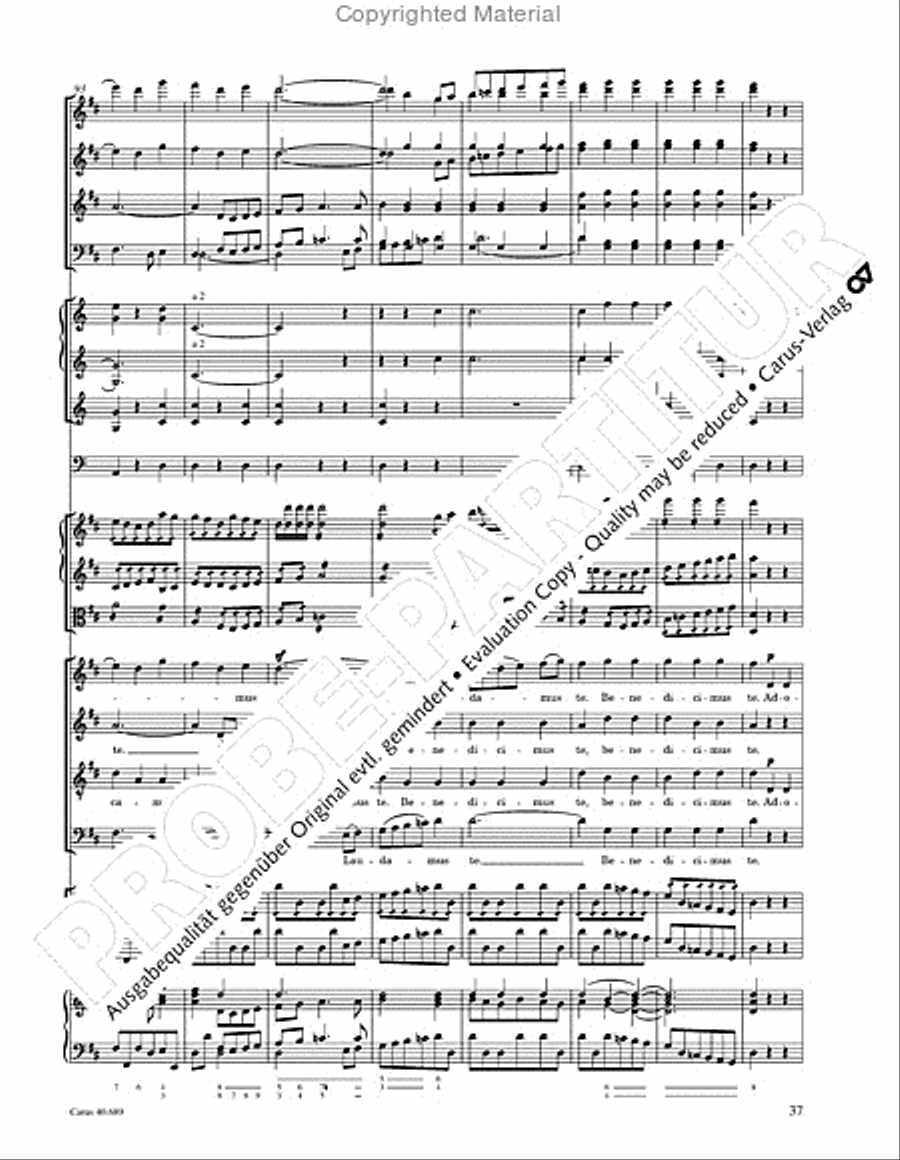 Missa solemnis Missa solemnis 4-Part scores gallery preview page 53