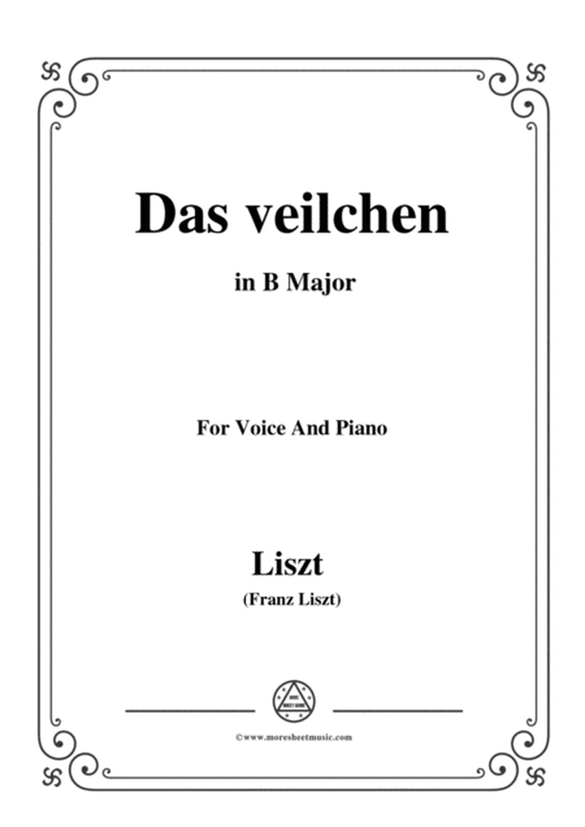 Liszt-Das veilchen in B Major,for Voice and Piano image number null