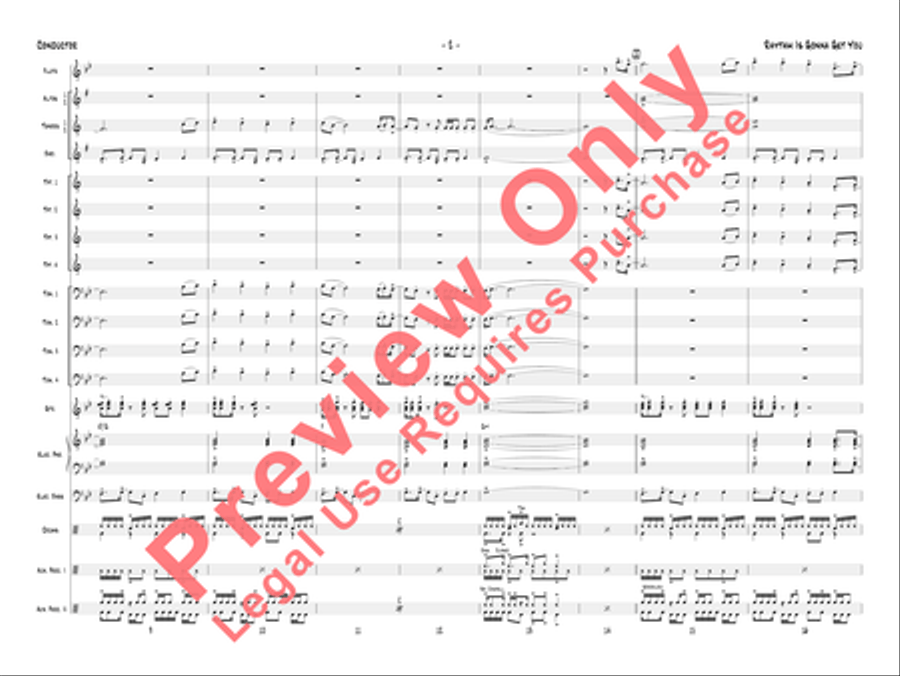 Rhythm Is Gonna Get You Jazz Ensemble scores gallery preview page 5