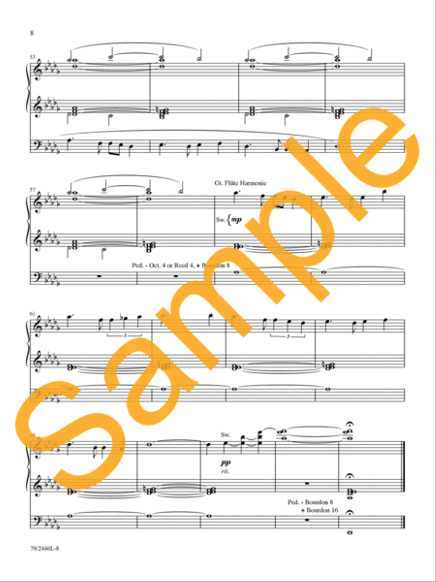 All Glory Be to Christ All Glory Be to Christ Organ Solo scores gallery preview page 8