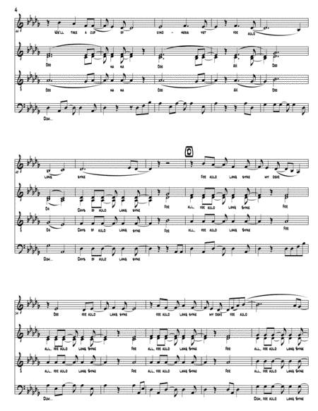 Auld Lang Syne (as performed by Straight No Chaser) - SATB
