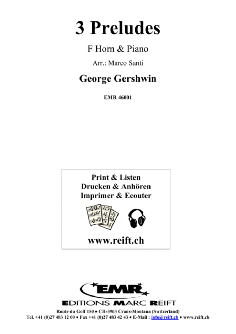 3 Preludes 3 Preludes Horn scores gallery preview page 2