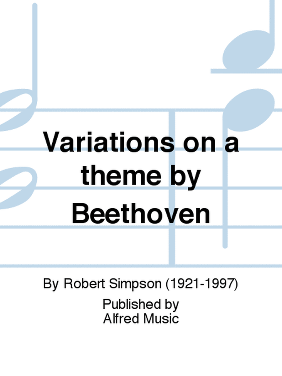 Variations on a theme by Beethoven