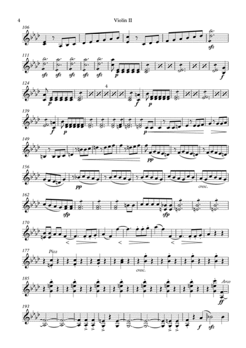 Ludwig van Beethoven - Egmont "Overture" - Para cuarteto de cuerdas (Violin II)