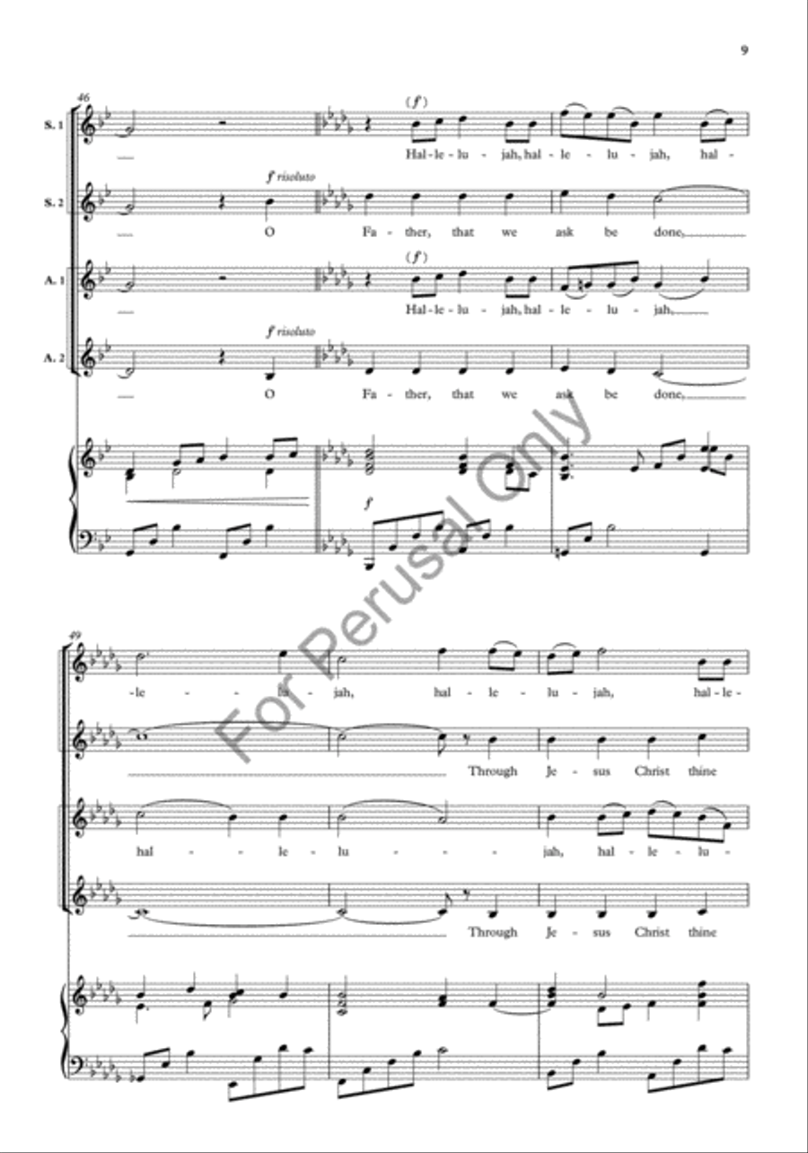 Evening Hymn SSAA scores gallery preview page 9