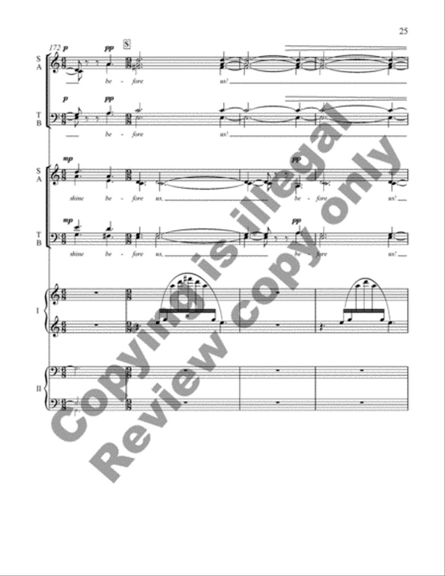 American Triptych: III. Mariner's Carol (Choral Score) 4-Part scores gallery preview page 25