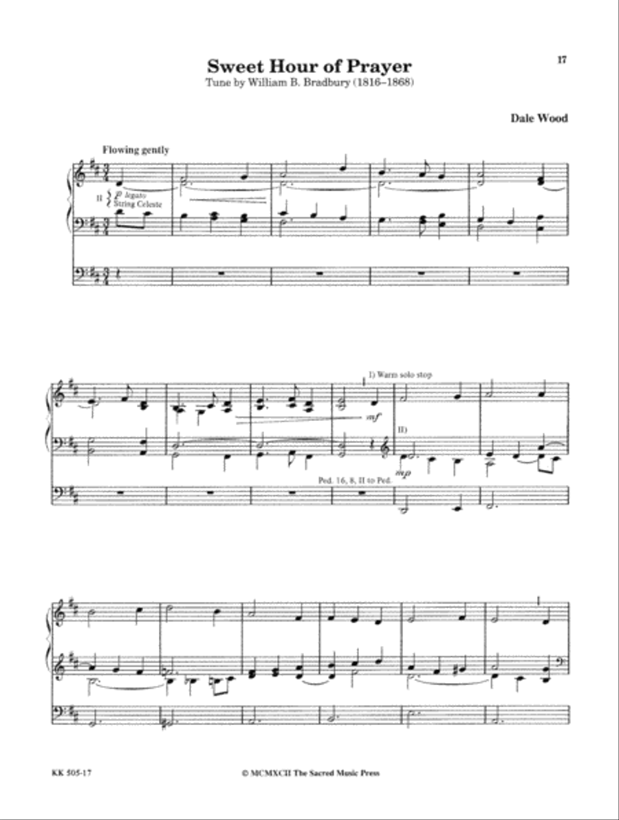 Softly and Tenderly Organ Solo scores gallery preview page 11