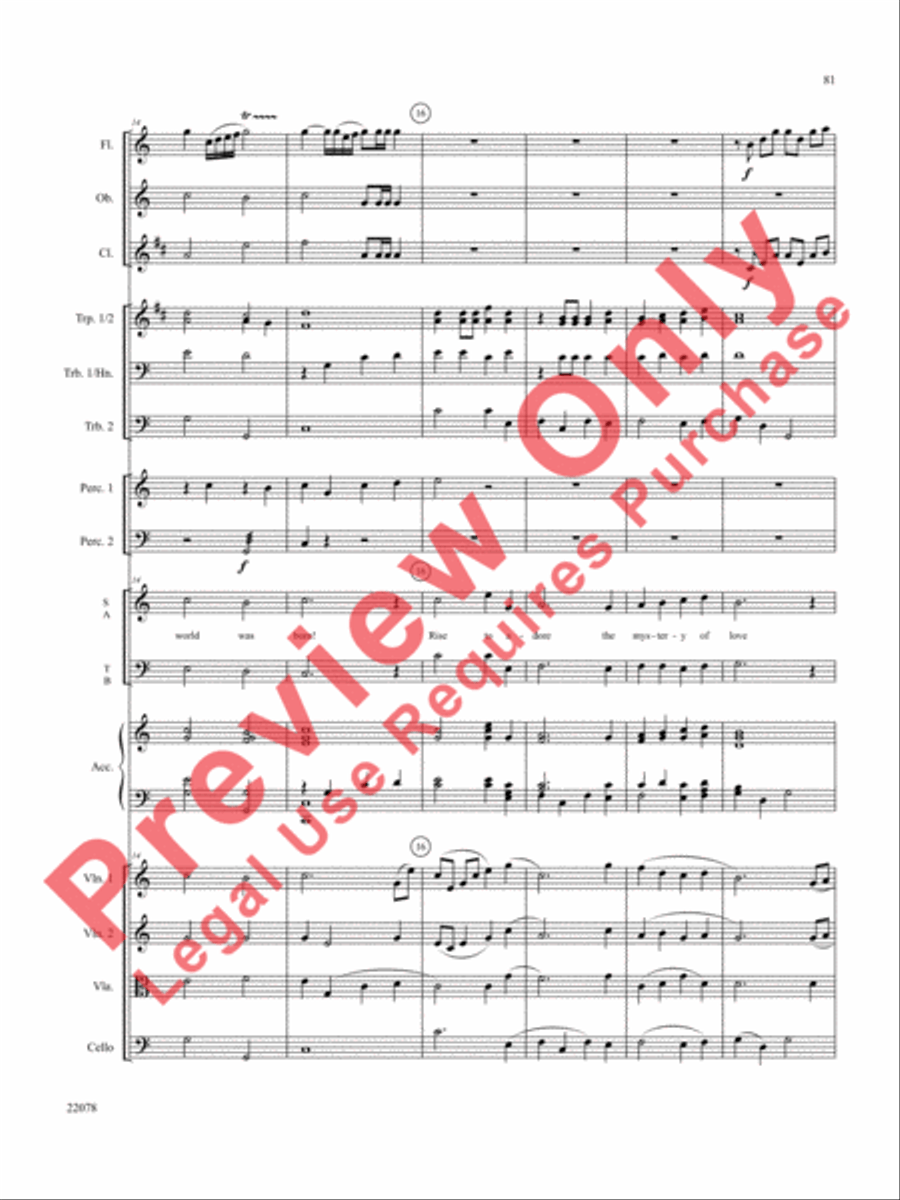 A Christmas Carol (Instrumental Parts) Choir scores gallery preview page 82