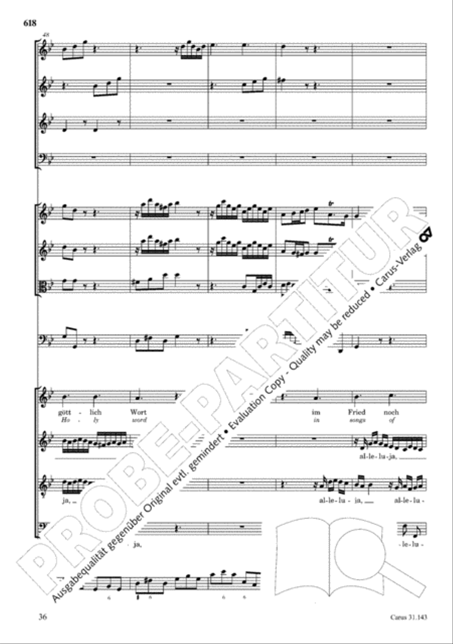 The Complete Sacred Vocal Works (Das geistliche Vokalwerk) Voice scores gallery preview page 617