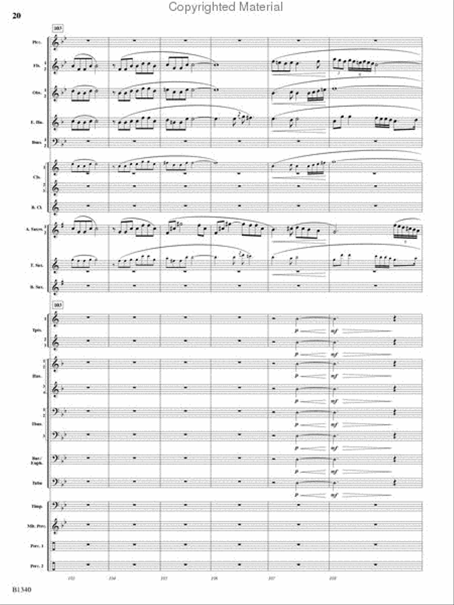 Winged Victory Concert Band scores gallery preview page 18