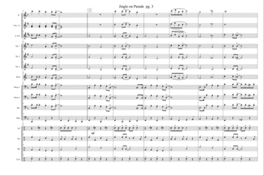 Jingle On Parade Marching Band - Sheet Music page 4