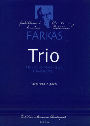 Book cover for Trio per violino, violoncello e pianoforte