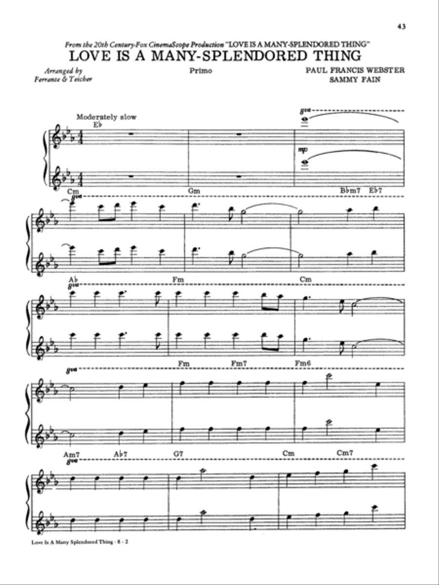 The Best of Ferrante & Teicher's Piano Duets Small Ensemble scores gallery preview page 6