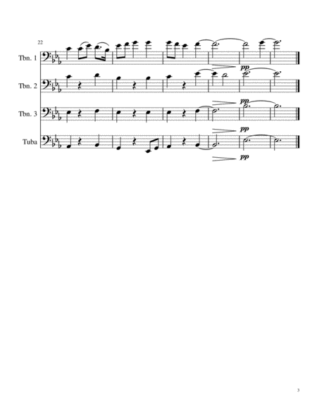Jupiter - I Vow to Thee My Country Low Brass Quartet image number null