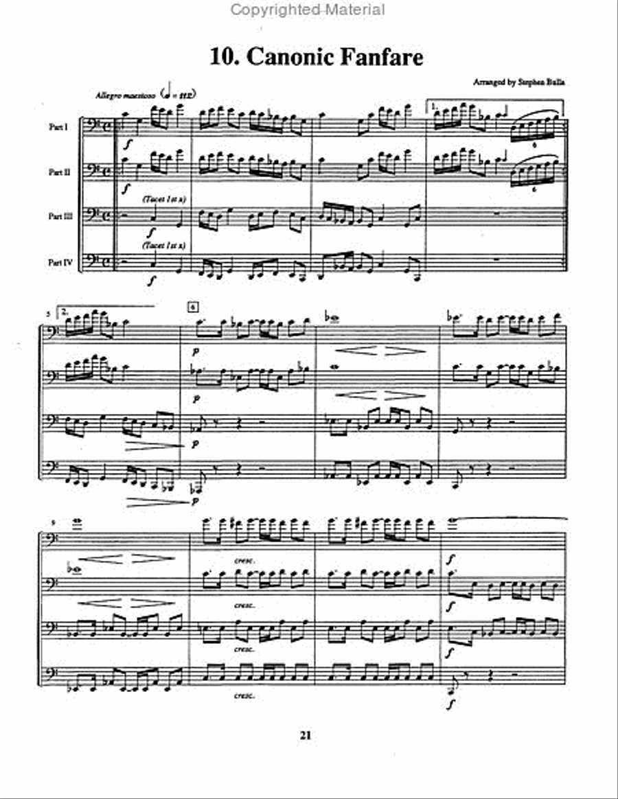 Quartets for Low Brass EETT scores gallery preview page 11