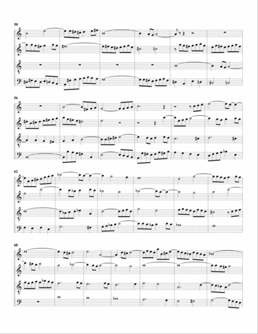 Fantasia and fugue, BWV 904 (arrangement for 4 recorders)