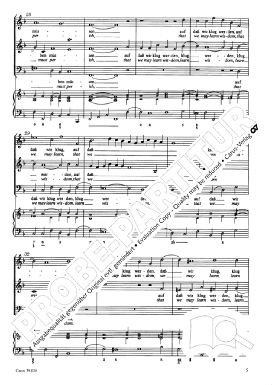 Teach us to remember (Lehre uns bedenken) SA scores gallery preview page 6