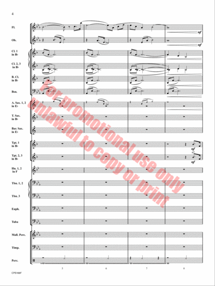 To Be Found Concert Band scores gallery preview page 5