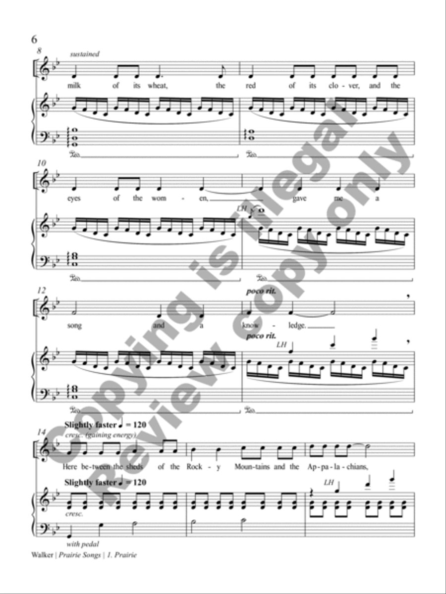 Prairie Songs Prairie Songs Soprano Voice scores gallery preview page 7