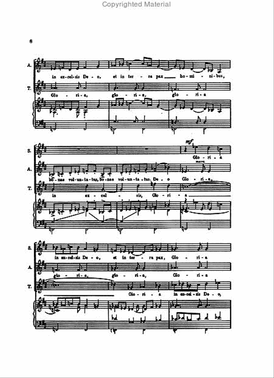 Gloria 4-Part scores gallery preview page 5