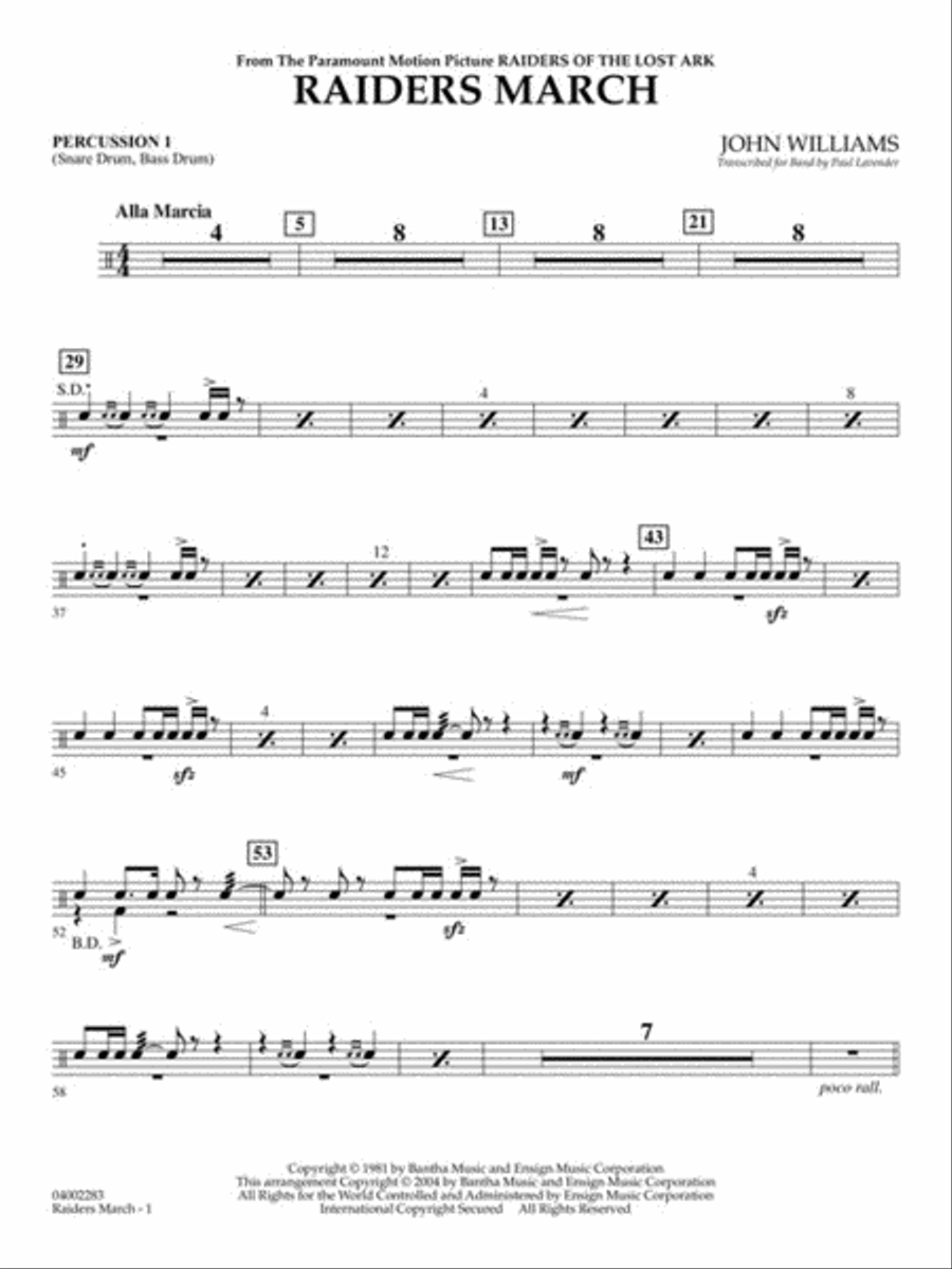 Raiders March Raiders March Concert Band scores gallery preview page 8