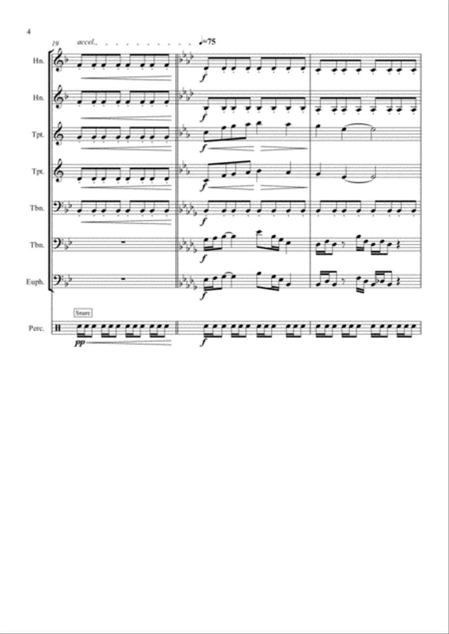 Jubilee Overture Small Ensemble scores gallery preview page 4