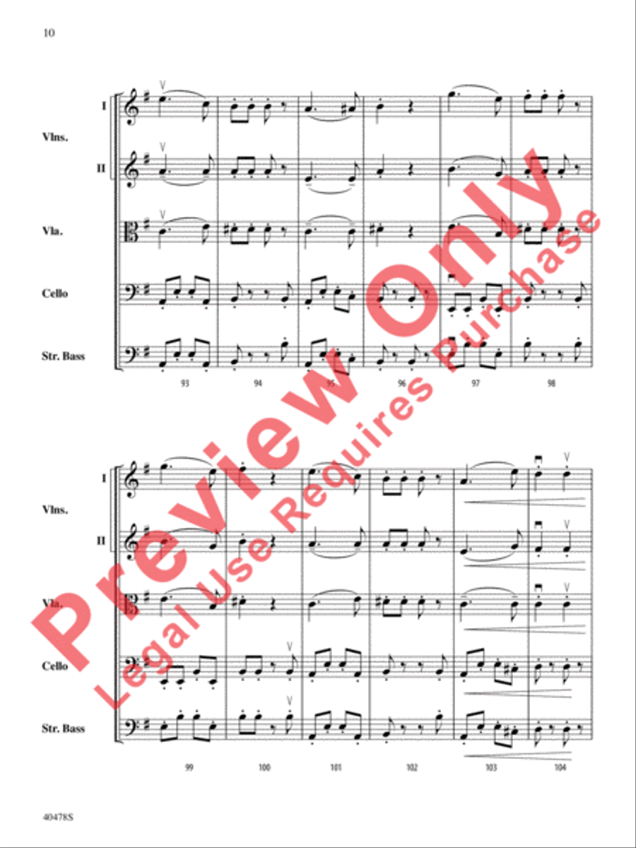 Coney Island Romp String Orchestra scores gallery preview page 11