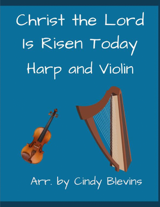 Book cover for Christ the Lord is Risen Today, for Harp and Violin