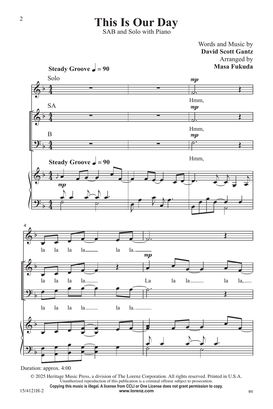 This Is Our Day This Is Our Day Choir scores gallery preview page 2