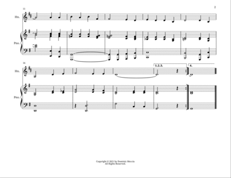 Oh, Freedom Horn scores gallery preview page 2