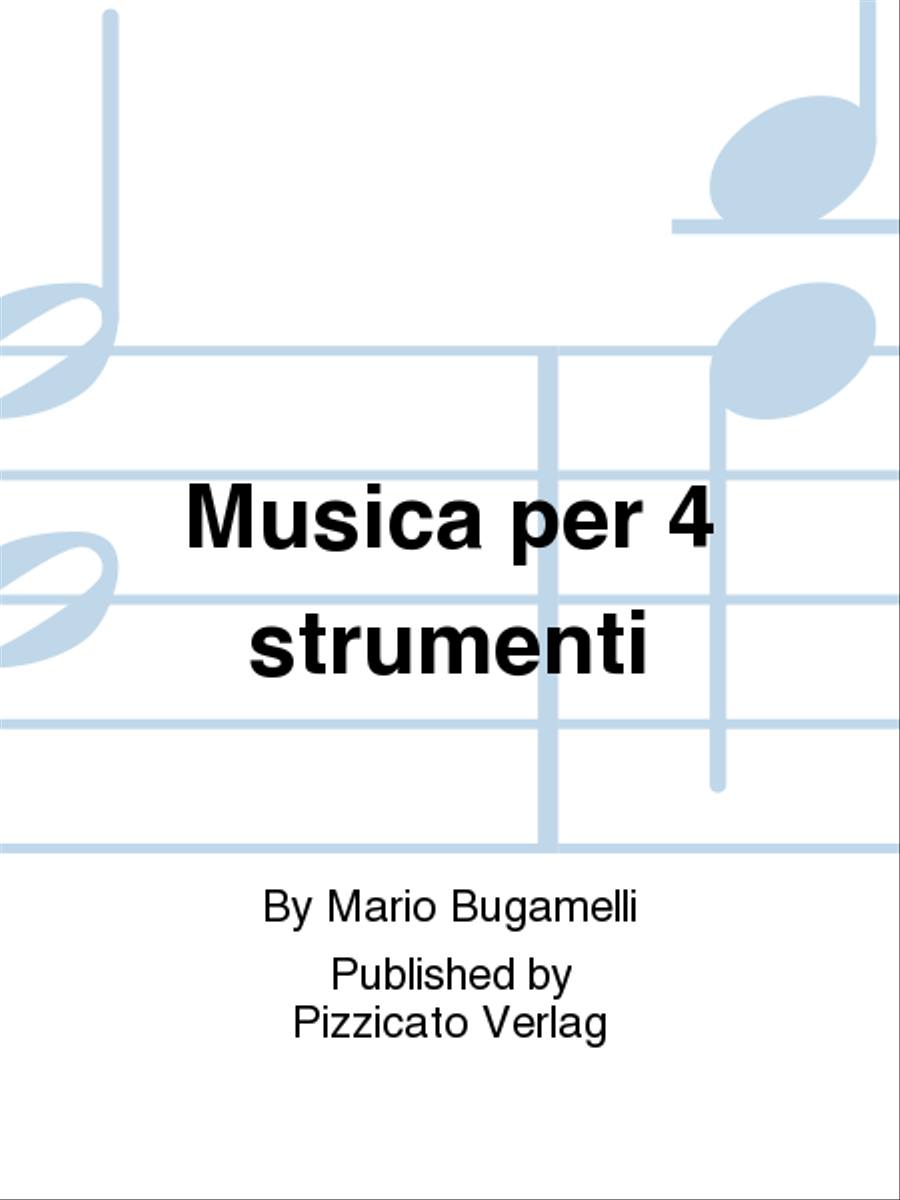 Musica per 4 strumenti School and Community scores gallery preview page 1