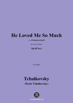 Book cover for Tchaikovsky-He Loved Me So Much,in d minor,Op.28 No.4