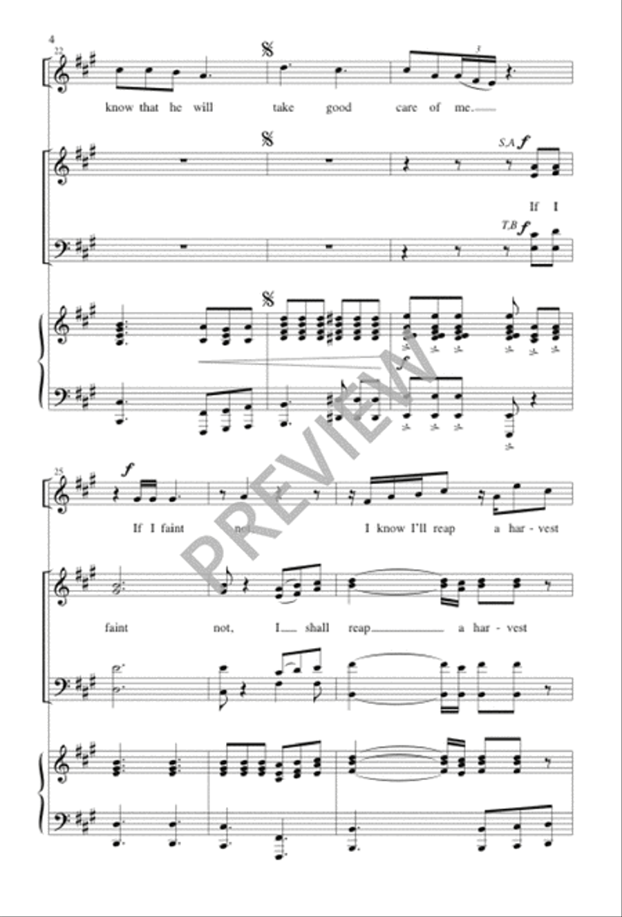 If I Faint Not If I Faint Not 4-Part scores gallery preview page 5
