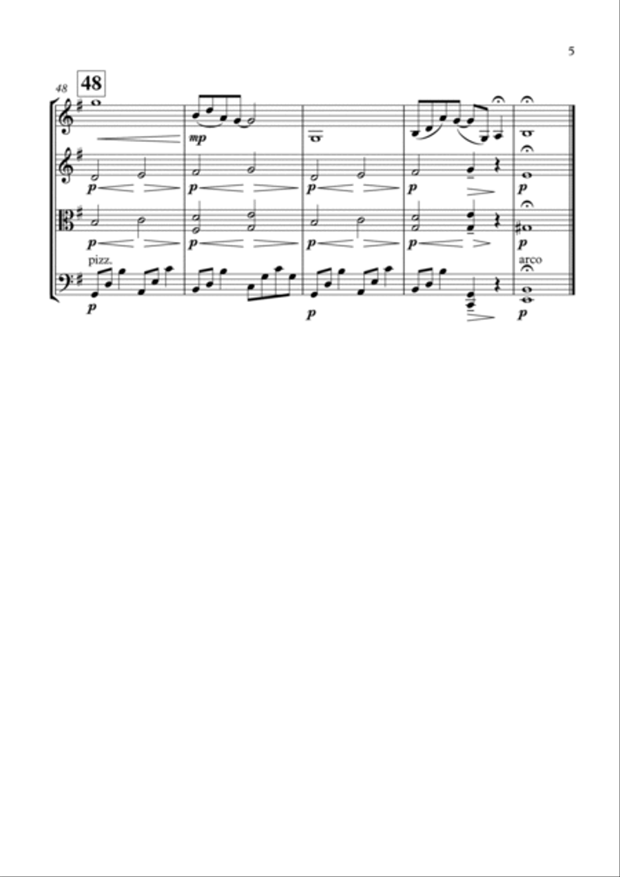 Here, There And Everywhere String Quartet scores gallery preview page 5